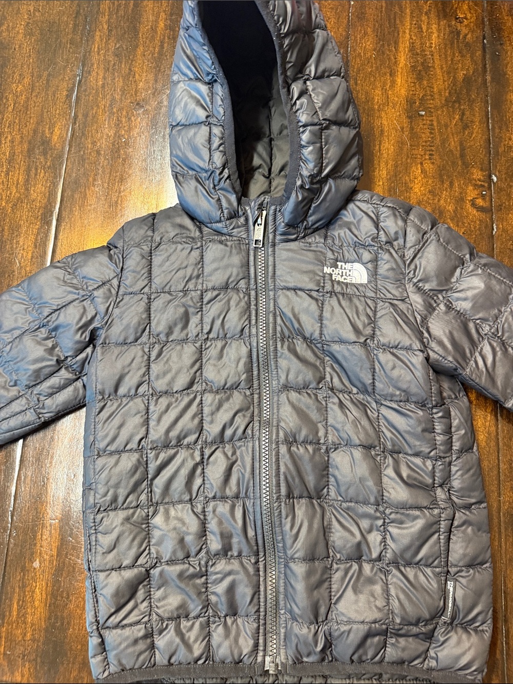 The North Face Kids Black Puffer Jacket with Hood